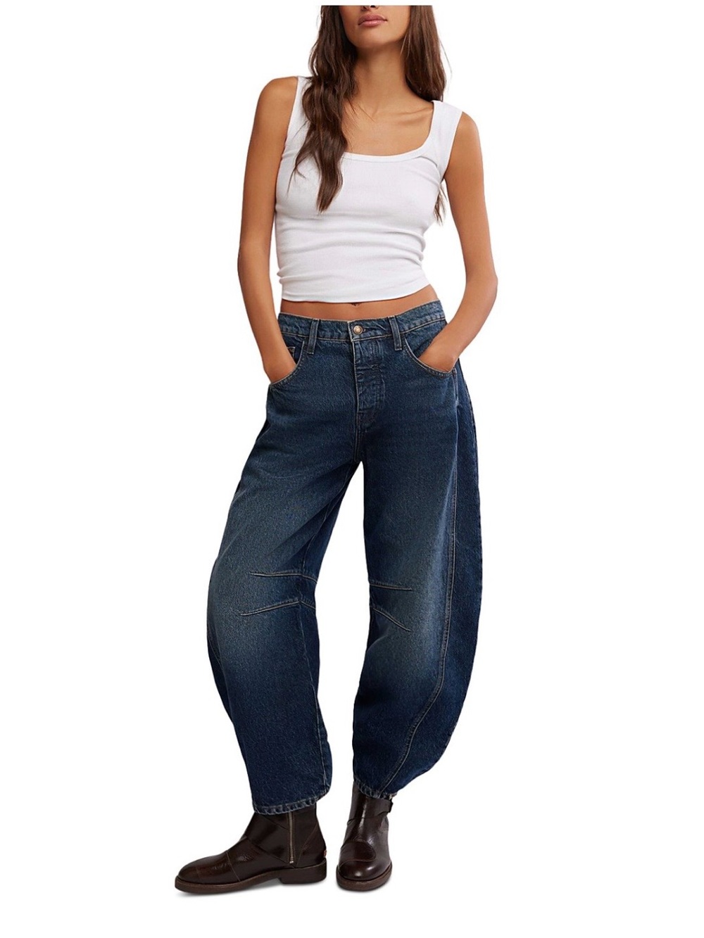 Free People We The Free Barrel Jeans Women’s Size 29 High Rise